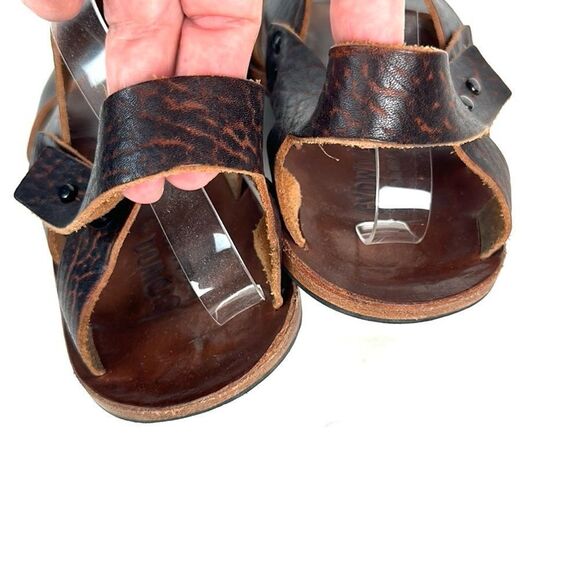 Cydwoq Men’s Leather Slingback Sandals Brown Handmade in New York size 45 US 11 - Picture 11 of 14